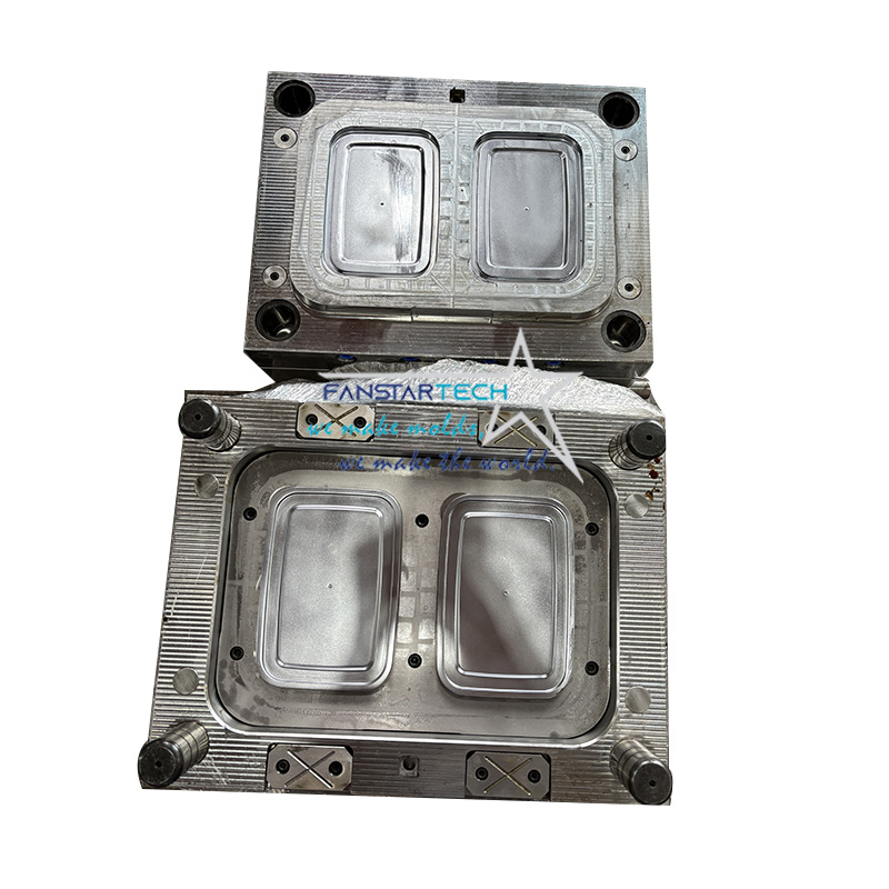 PP材質(zhì)一次性盒子蓋子二合一 注塑模具 日用品模具注塑廠家