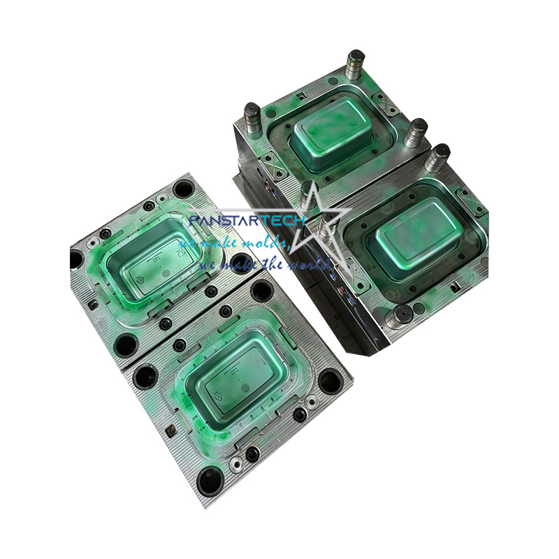 PP材質(zhì)一次性盒子蓋子二合一 注塑模具 日用品模具注塑廠家